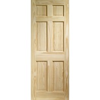 Xl Colonial 6 Panel Clear Pine Door